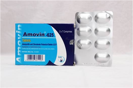 AMOVIN 625mg oral Tablets