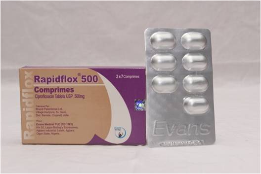 RAPIDFLOX 500mg oral Tablets